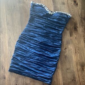 Arden B. Women's Large Navy Strapless Dress